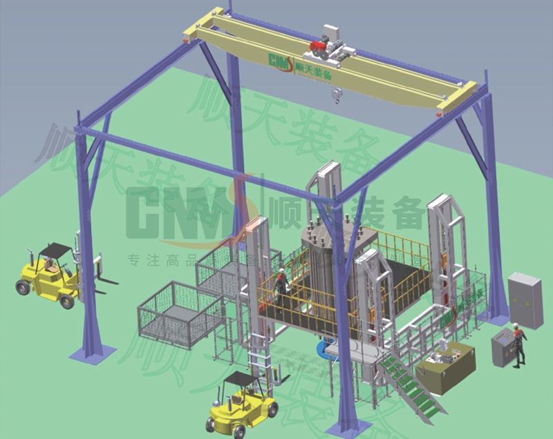 碱性电解槽组装升降平台