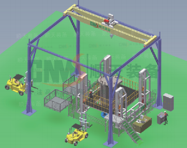 碱性电解槽组装系统