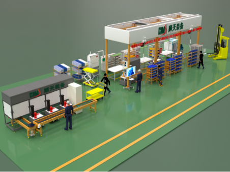 顺天装备燃料电池系统装配生产线