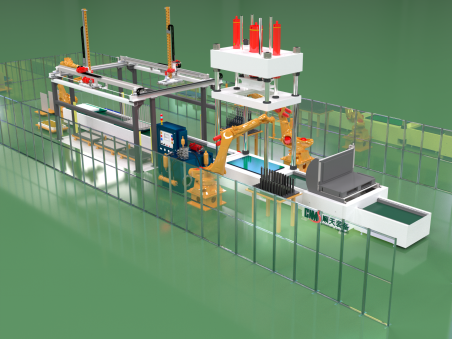 液流电池自动化电堆装配线