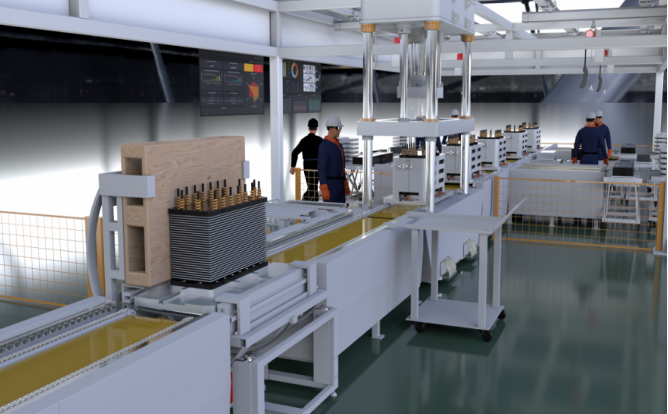 液流电池电堆组装生产线