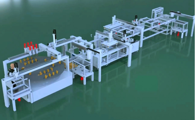 电极框焊接热熔生产线