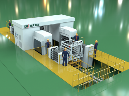 专业生产LED板多层热冷压成型线厂家