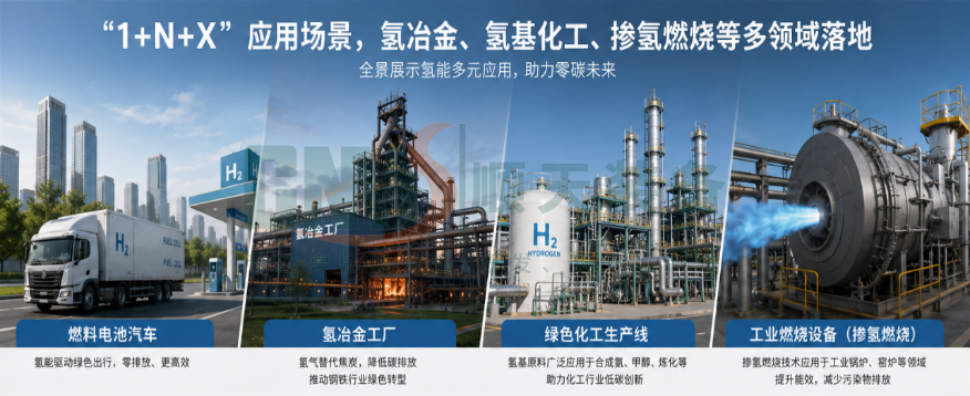 “1个燃料电池汽车通用场景+N个工业领域应用场景+X个创新应用场景”